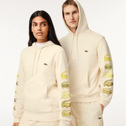 Sweatshirts | LACOSTE Sweatshirt A Capuche Avec Crocodiles Contrastes