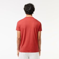 T-Shirts | LACOSTE T-Shirt Col Rond En Jersey De Coton Pima Uni