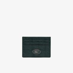 Portefeuilles & Petite Maroquinerie | LACOSTE Porte-Cartes Nomogramme Avec Imprime Monogramme En Cuir