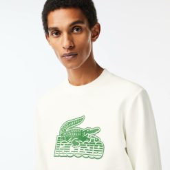 Sweatshirts | LACOSTE Sweatshirt Col Rond Homme Lacoste En Molleton