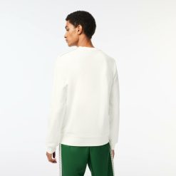 Sweatshirts | LACOSTE Sweatshirt Col Rond Homme Lacoste En Molleton