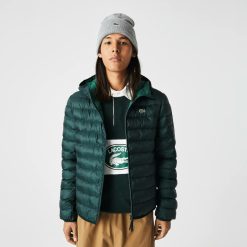 Manteaux & Vestes | LACOSTE Doudoune Homme Lacoste Matelasse Avec Capuche