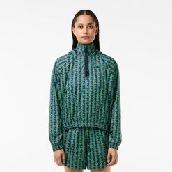 Manteaux & Vestes | LACOSTE Vareuse Oversize Fit En Taffetas Monogramme