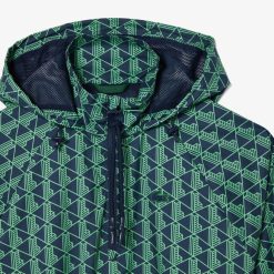 Manteaux & Vestes | LACOSTE Vareuse Oversize Fit En Taffetas Monogramme