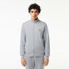 Sweatshirts | LACOSTE Sweatshirt Jogger Zippe Homme Regular Fit Lacoste En Molleton Gratte