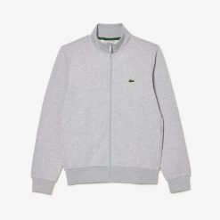 Sweatshirts | LACOSTE Sweatshirt Jogger Zippe Homme Regular Fit Lacoste En Molleton Gratte