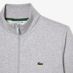 Sweatshirts | LACOSTE Sweatshirt Jogger Zippe Homme Regular Fit Lacoste En Molleton Gratte