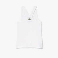 T-Shirts | LACOSTE Debardeur Brode En Petit Pique