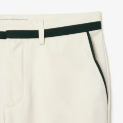 Pantalons & Shorts | LACOSTE Pantalon De Costume En Twill Premium Avec Badge