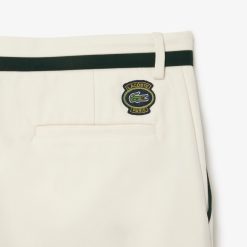 Pantalons & Shorts | LACOSTE Pantalon De Costume En Twill Premium Avec Badge