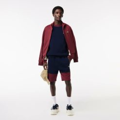 Sweatshirts | LACOSTE Sweatshirt Jogger Color-Block En Molleton Gratte