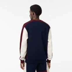 Sweatshirts | LACOSTE Sweatshirt Jogger Color-Block En Molleton Gratte