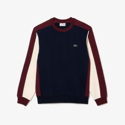 Sweatshirts | LACOSTE Sweatshirt Jogger Color-Block En Molleton Gratte