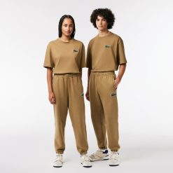 Pantalons & Shorts | LACOSTE Pantalon De Survetement Jogger Unie En Molleton De Coton Biologique