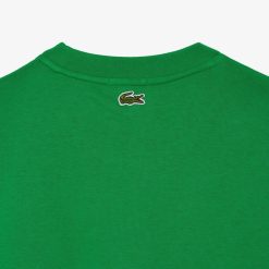 T-Shirts | LACOSTE T-Shirt Unie Loose Fit Avec Grand Crocodile Coton Epais