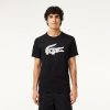 Vetements De Sport | LACOSTE T-Shirt Sport Ultra-Dry Avec Imprime Crocodile