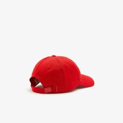 Chapeaux & Casquettes | LACOSTE Casquette Unie Ajustable Lacoste En Twill De Coton Biologique