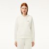 Survetements | LACOSTE Sweatshirt Zippe A Capuche Jogger Femme Lacoste En Molleton Biologique