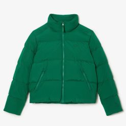 Manteaux & Vestes | LACOSTE Doudoune Courte Femme Lacoste Option Compressible