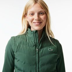 Vetements De Sport | LACOSTE Veste Femme Golf Lacoste Sport Matelassee Et Deperlante