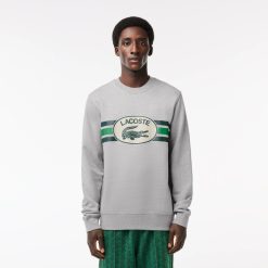 Sweatshirts | LACOSTE Sweatshirt Loose Fit Imprime Monogramme En Molleton