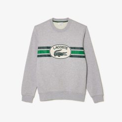 Sweatshirts | LACOSTE Sweatshirt Loose Fit Imprime Monogramme En Molleton