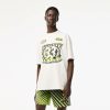 T-Shirts | LACOSTE T-Shirt Homme Lacoste Loose Fit Imprime En Jersey De Coton