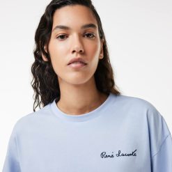 T-Shirts | LACOSTE T-Shirt Relaxed Fit Avec Inscription