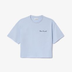 T-Shirts | LACOSTE T-Shirt Relaxed Fit Avec Inscription