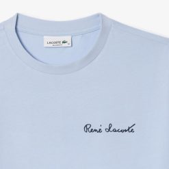 T-Shirts | LACOSTE T-Shirt Relaxed Fit Avec Inscription