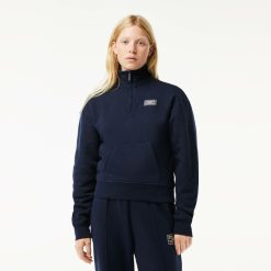 Sweatshirts | LACOSTE Sweatshirt Jogger Col Montant Zippe En Molleton