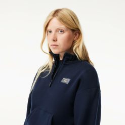 Sweatshirts | LACOSTE Sweatshirt Jogger Col Montant Zippe En Molleton