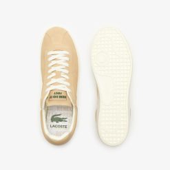 Sneakers | LACOSTE Sneakers Baseshot Homme En Cuir Ton Sur Ton