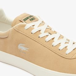 Sneakers | LACOSTE Sneakers Baseshot Homme En Cuir Ton Sur Ton