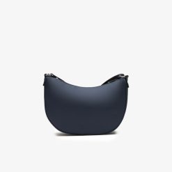 Sacs A Bandouliere | LACOSTE Sac Demi-Lune Femme Lacoste Avec Marquage Contraste