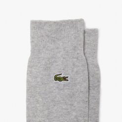 Chaussettes | LACOSTE Lot De 5 Paires De Chaussettes Montantes Unies En Coton Bio