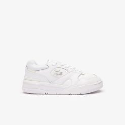 Sneakers | LACOSTE Sneakers Lineshot Femme En Cuir Talon Sigle