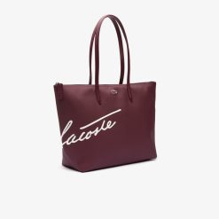 Sacs A Main & Cabas | LACOSTE Grand Sac Cabas L.12.12 Imprime Signature Toile Enduite