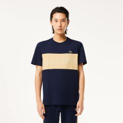 T-Shirts | LACOSTE T-Shirt Color-Block Regular Fit Imprime Lacoste