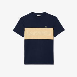 T-Shirts | LACOSTE T-Shirt Color-Block Regular Fit Imprime Lacoste