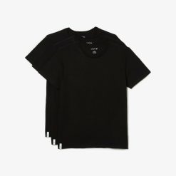 Sous-Vetements & Vetements D'Interieur | LACOSTE Pack De 3 T-Shirts D'Interieur A Col Rond En Coton Uni