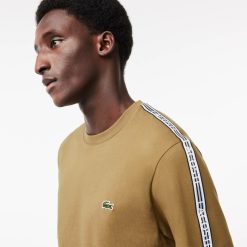 T-Shirts | LACOSTE T-Shirt Homme Lacoste Regular Fit Avec Bandes Siglees Contrastees