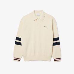 Pullovers | LACOSTE Pull Relaxed Fit En Coton Fabrique En France