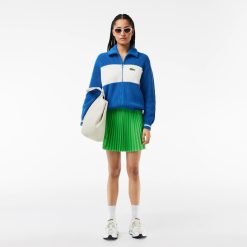 Pullovers | LACOSTE Cardigan Zippe Color-Block En Coton