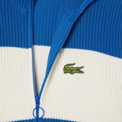 Pullovers | LACOSTE Cardigan Zippe Color-Block En Coton