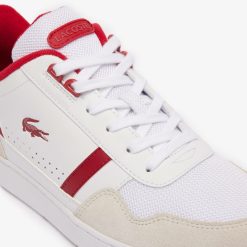 Sneakers | LACOSTE Sneakers T-Clip Homme En Cuir Contraste