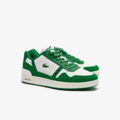 Sneakers | LACOSTE Sneakers T-Clip Homme En Cuir Avec Languette Siglee