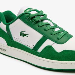 Sneakers | LACOSTE Sneakers T-Clip Homme En Cuir Avec Languette Siglee