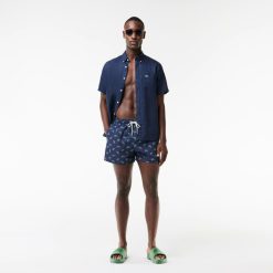 Maillots De Bain | LACOSTE Short De Bain Avec Imprime Crocodile