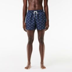 Maillots De Bain | LACOSTE Short De Bain Avec Imprime Crocodile